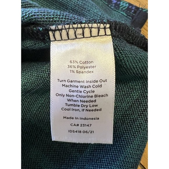 TALBOTS Checkered Mock Neck‎ Long Sleeve Back Zipper Women Sweater Size Medium - Picture 8 of 11